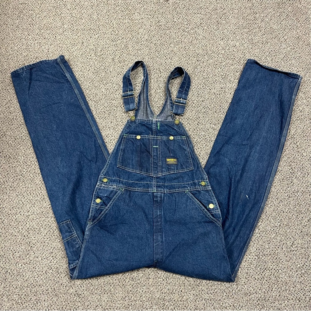 OshKosh B'gosh Dark Blue Denim Overalls